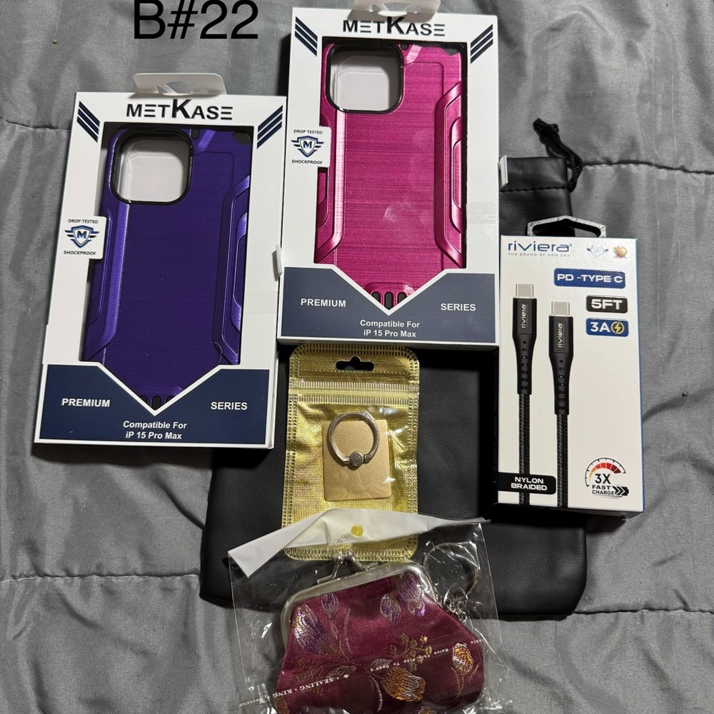 Pink Rugged Armor iPhone Case - Compatible with iP 15 Pro Max